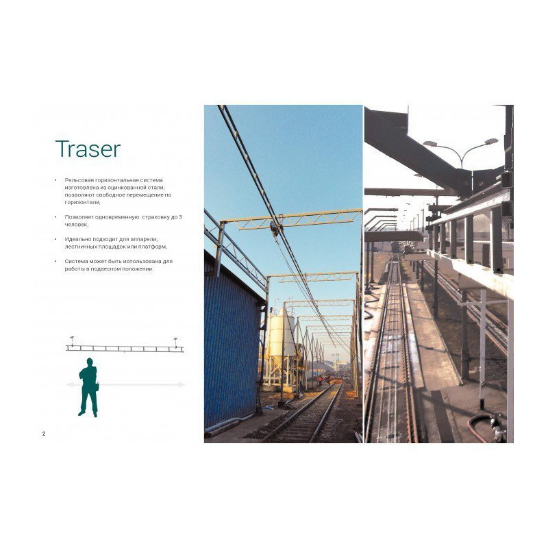 Горизонтальная рельсовая страховочная система TRACER — изображение 7